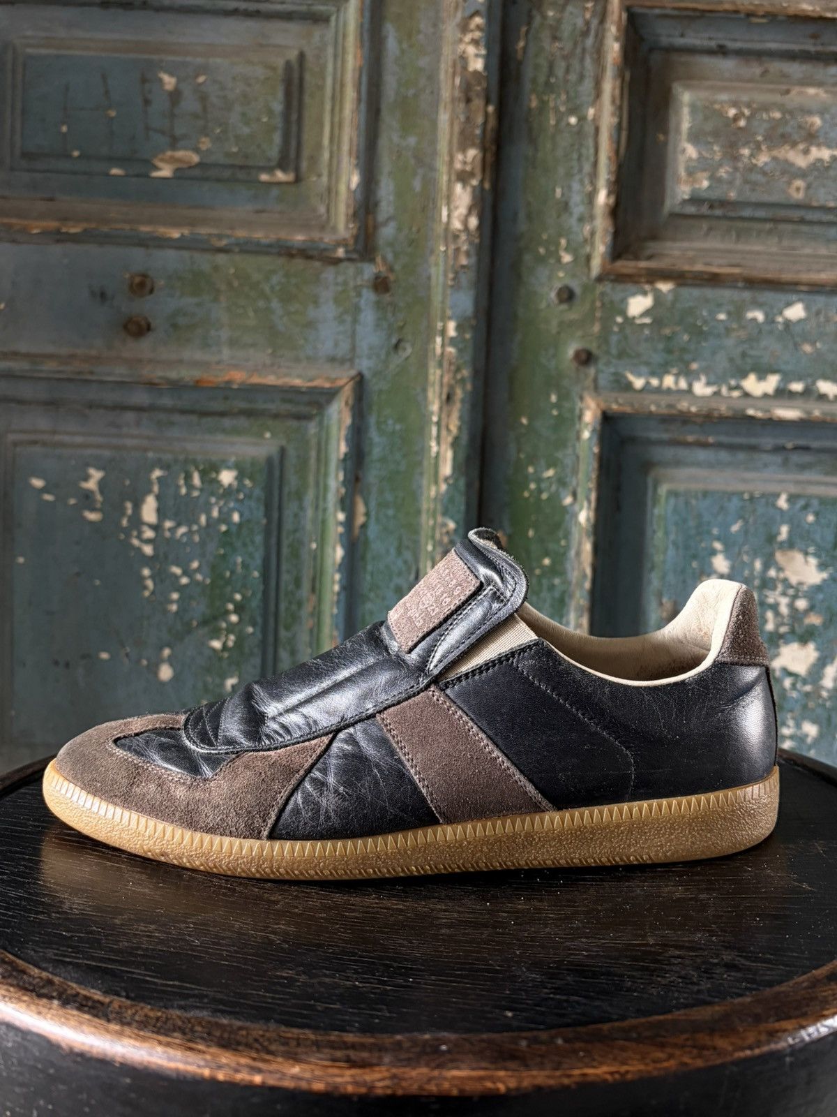 Maison Margiela Maison Margiela Black/brown laceless gat Size US 7.5 / EU 40-41 - 7 Thumbnail