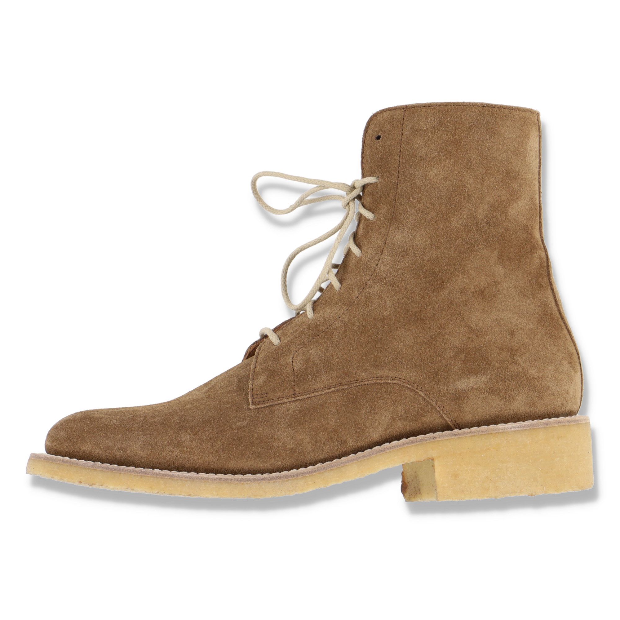 image of Amiri Brown Suede Combat Boots With Crepe Sole, Men's (Size 10)