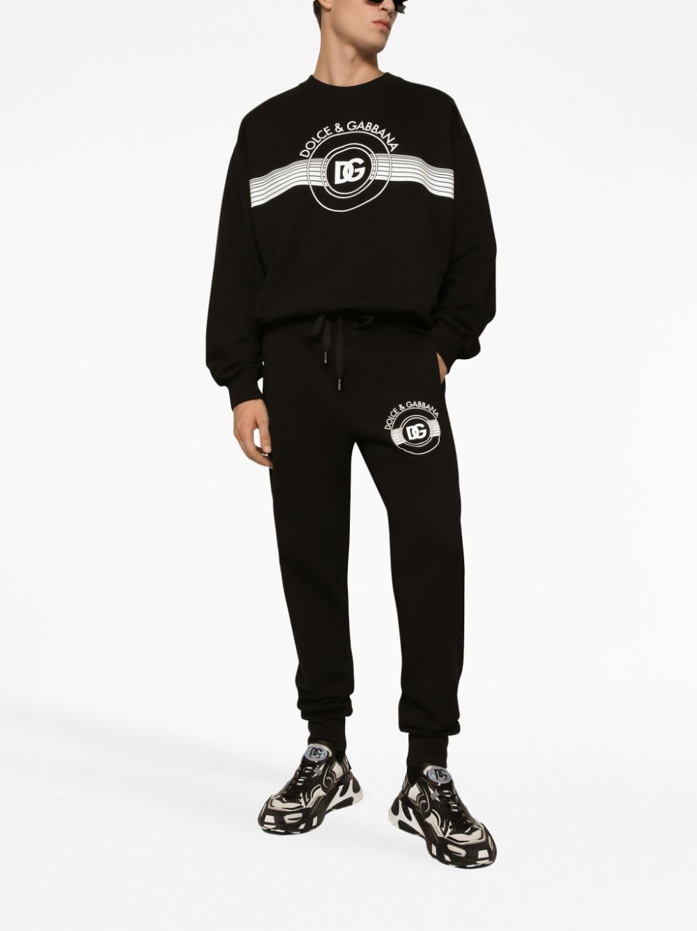 Dolce & Gabbana DOLCE & GABBANA black white DG logo sweatshirt Large Size US L / EU 52-54 / 3 - 2 Thumbnail