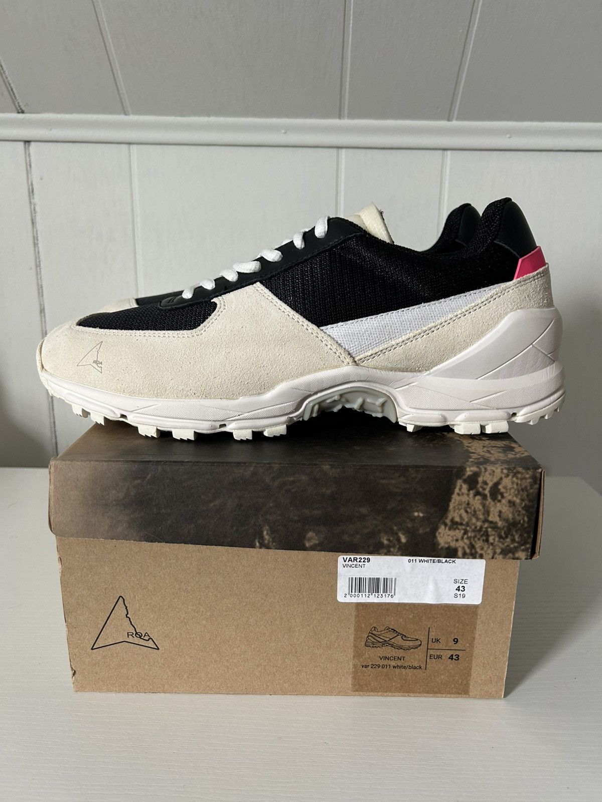 ROA ROA Vincent Sneaker Off White/Black Size US 10 / EU 43 - 8 Thumbnail