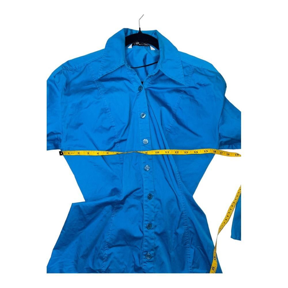 Zara Zara l Blue Raw Hem Shirt Dress Medium Size M / US 6-8 / IT 42-44 - 5 Thumbnail
