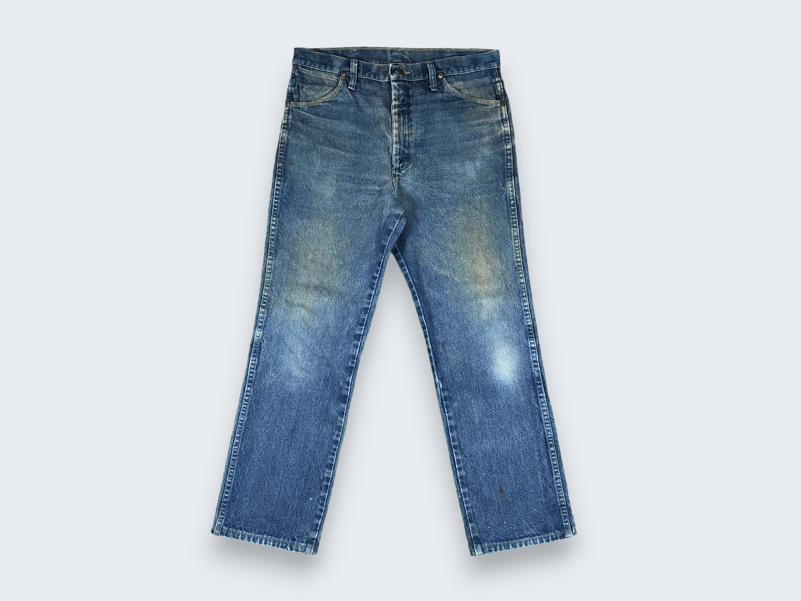 Vintage × Wrangler Vintage Wrangler Light Blue Wash Jeans L718 Size US 33 - 1 Thumbnail