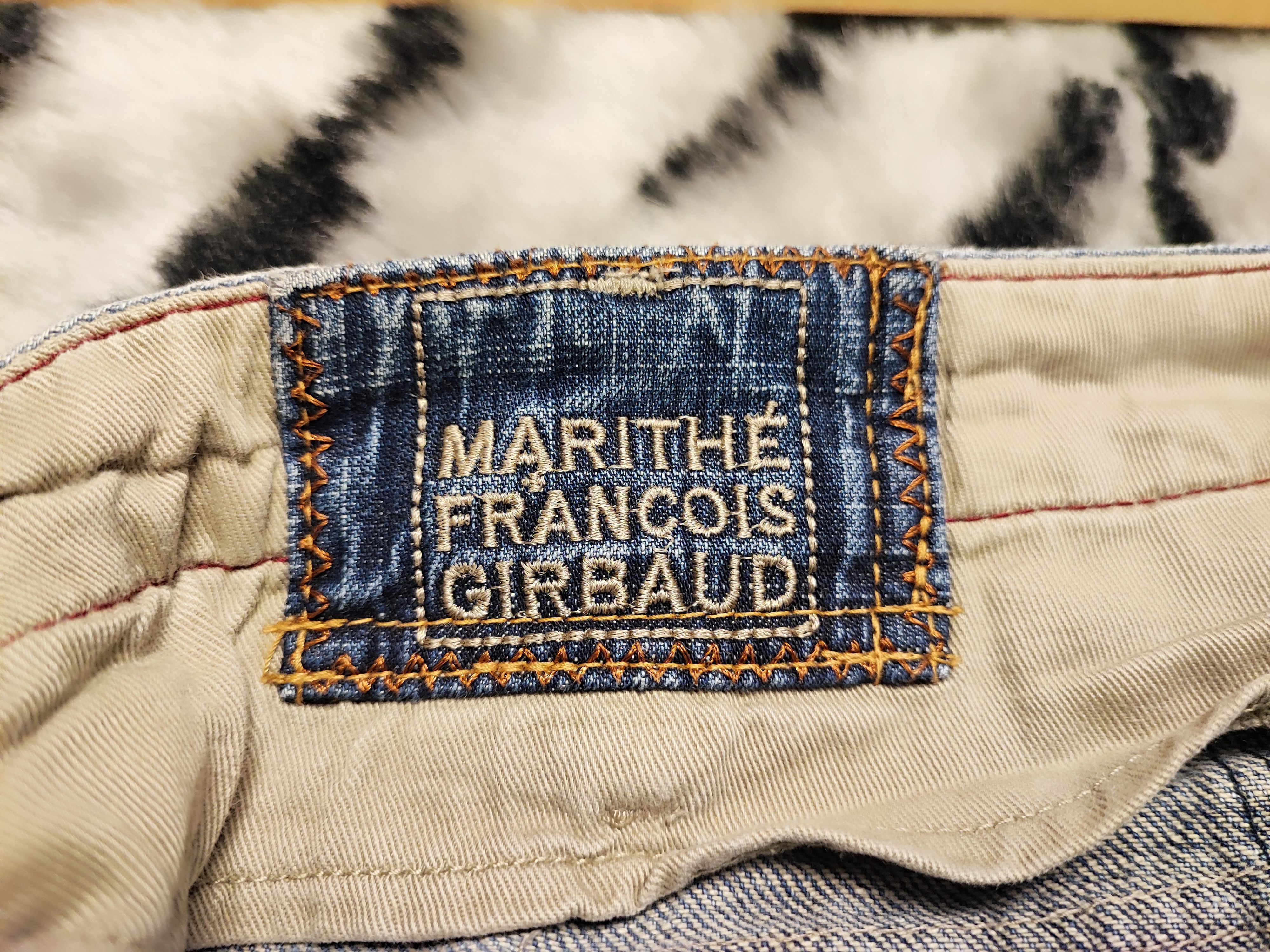 Marithe + Francois Girbaud MFG Panelled Denim Distressed Wash Techwear Aesthetic W29x31 Size US 29 - 10 Thumbnail