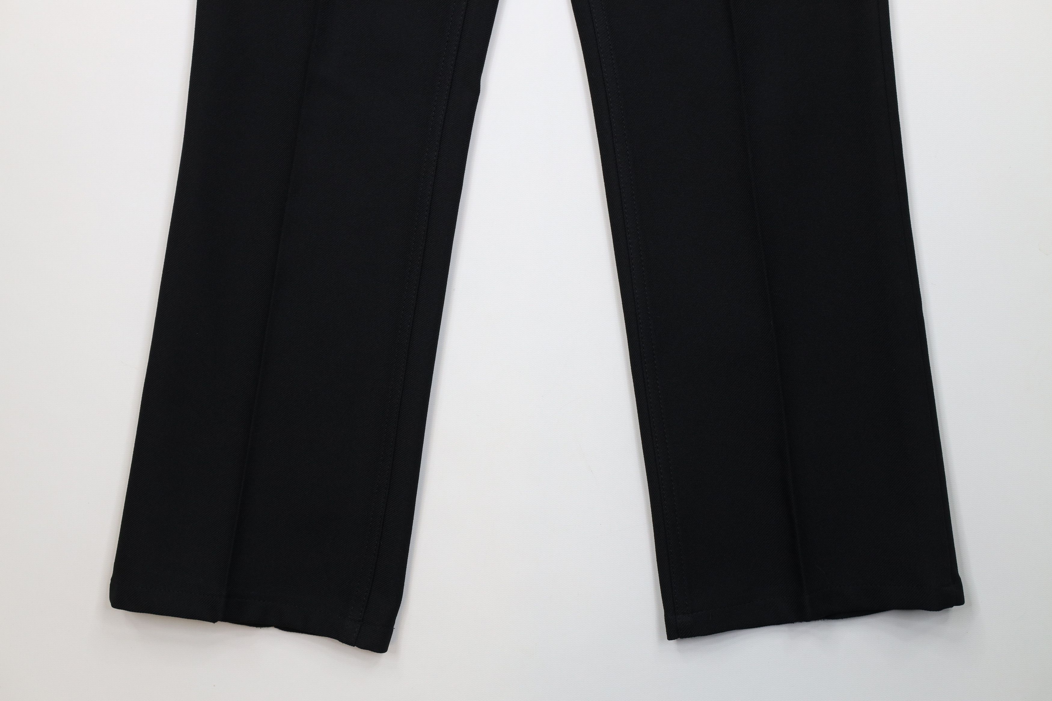 Wrangler Vintage 90s Wrangler Flared Wide Leg Knit Pants Black Size US 33 - 4 Thumbnail