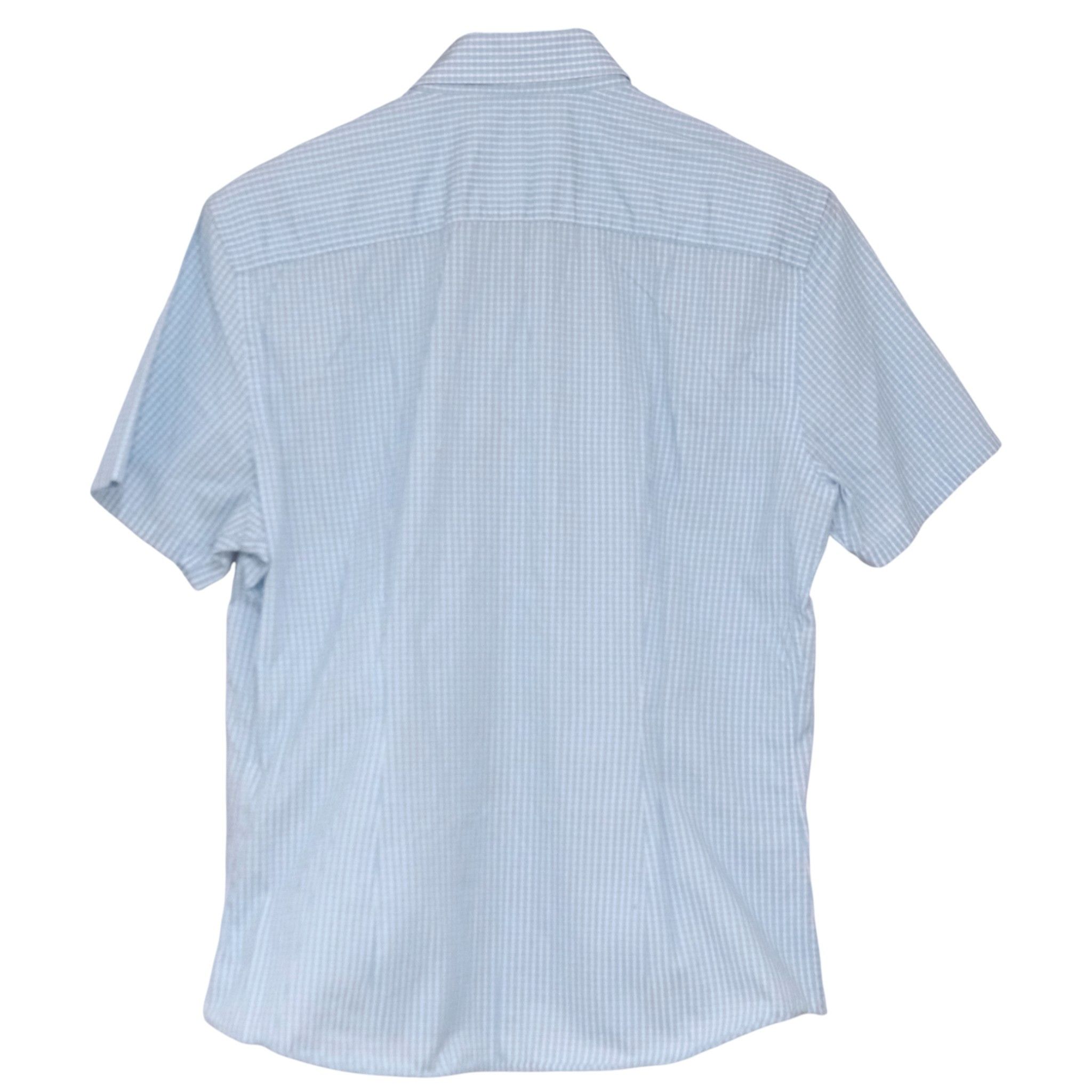 Prada Short Sleeve Button-Up Collar Checkered Shirt Size US M / EU 48-50 / 2 - 2 Thumbnail
