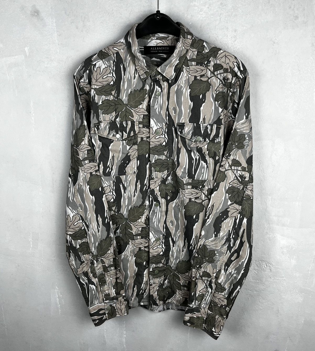 Allsaints Allsaints Leaf Forest Camo Pattern Hidden Shirt Size US M / EU 48-50 / 2 - 1 Thumbnail