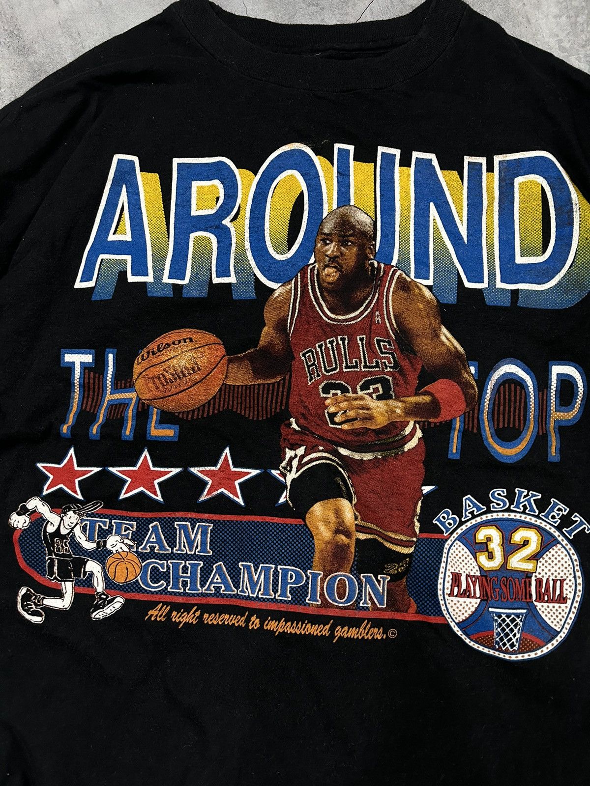 Jordan Brand Vintage Early 90s Michael Jordan 'Around the Top' Euro Tee Size US L / EU 52-54 / 3 - 2 Thumbnail