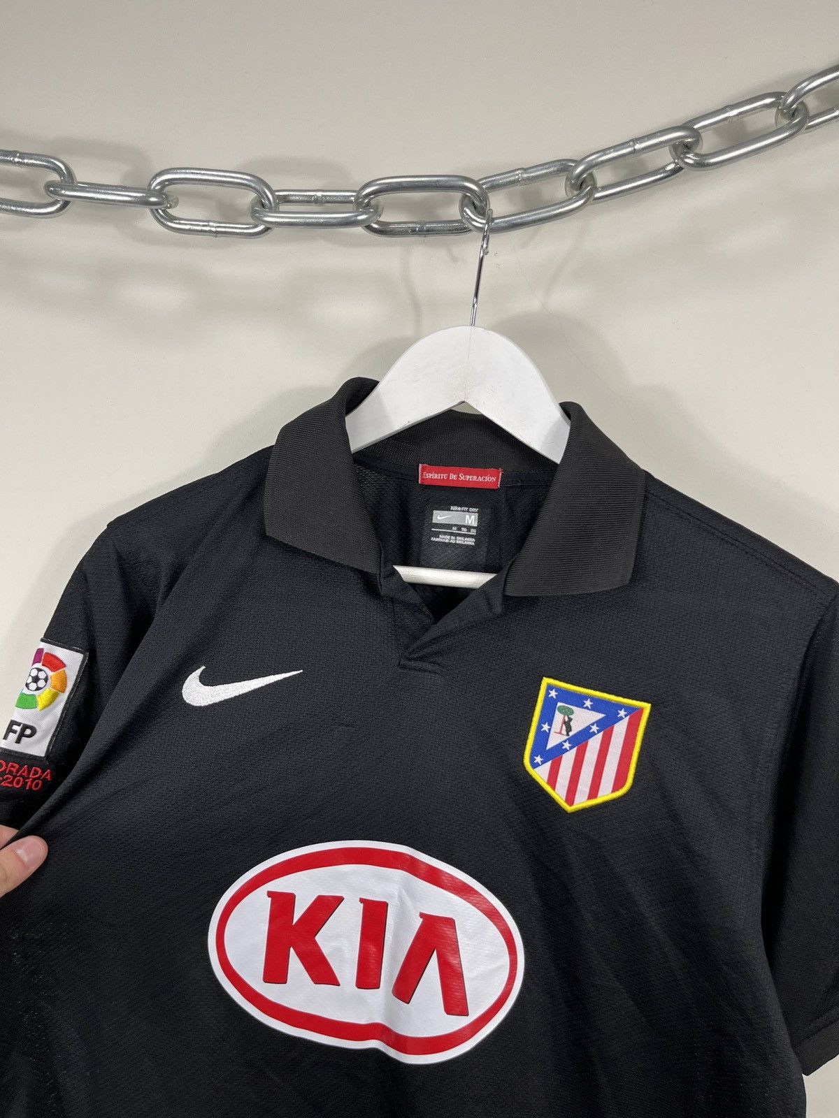 Nike × Vintage Vintage Nike Atletico Madrid 2009/10 Away Soccer Jersey Size US M / EU 48-50 / 2 - 2 Thumbnail