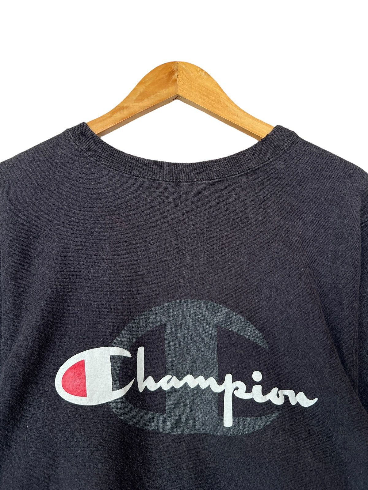 Champion Vintage 90s Champion Reverse Weave Made Usa Black Sweatshirt Size US M / EU 48-50 / 2 - 5 Thumbnail