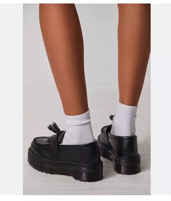 Dr. Martens DR. MARTENS ADRIAN QUAD LEATHER PLATFORM TASSLE LOAFERS Size US 10 / EU 43 - 5 Thumbnail