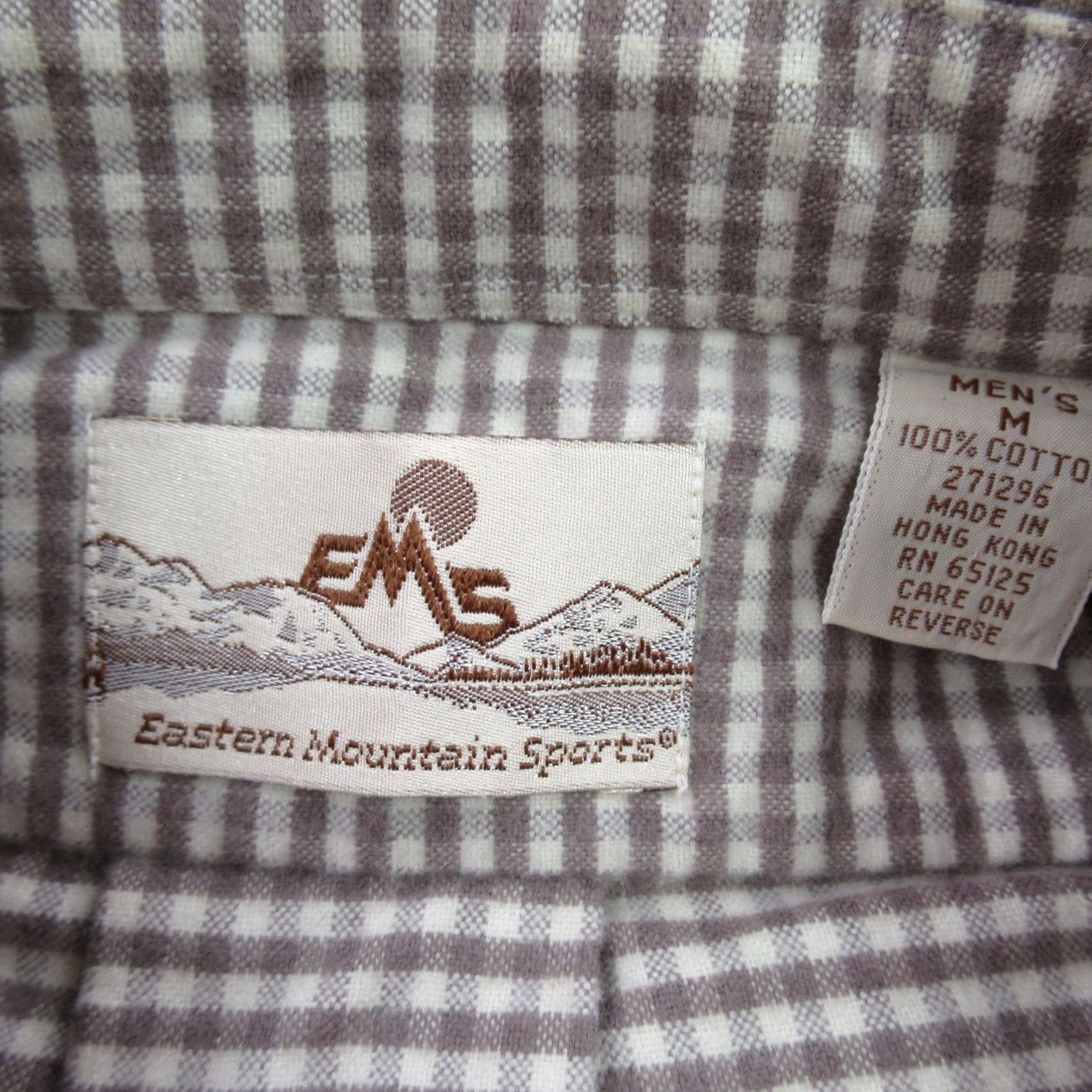 Eastern Mountain Sports EMS Shirt Medium Cotton Long Sleeve Button Front Outdoors Mens Size US M / EU 48-50 / 2 - 3 Thumbnail