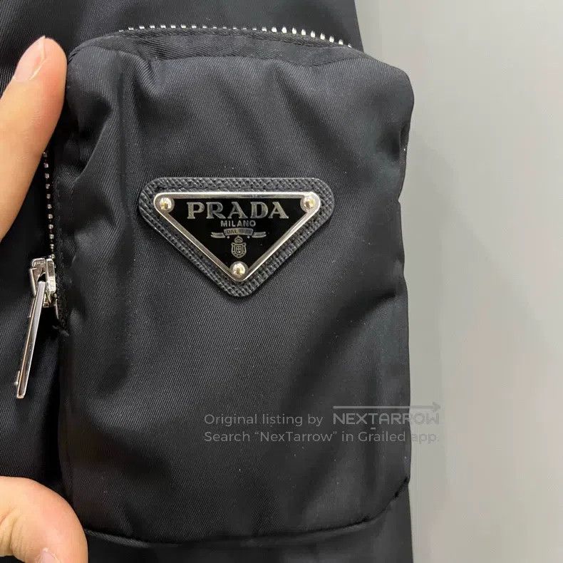Prada Prada Black pocket triangle windbreaker jacket Size US M / EU 48-50 / 2 - 3 Thumbnail