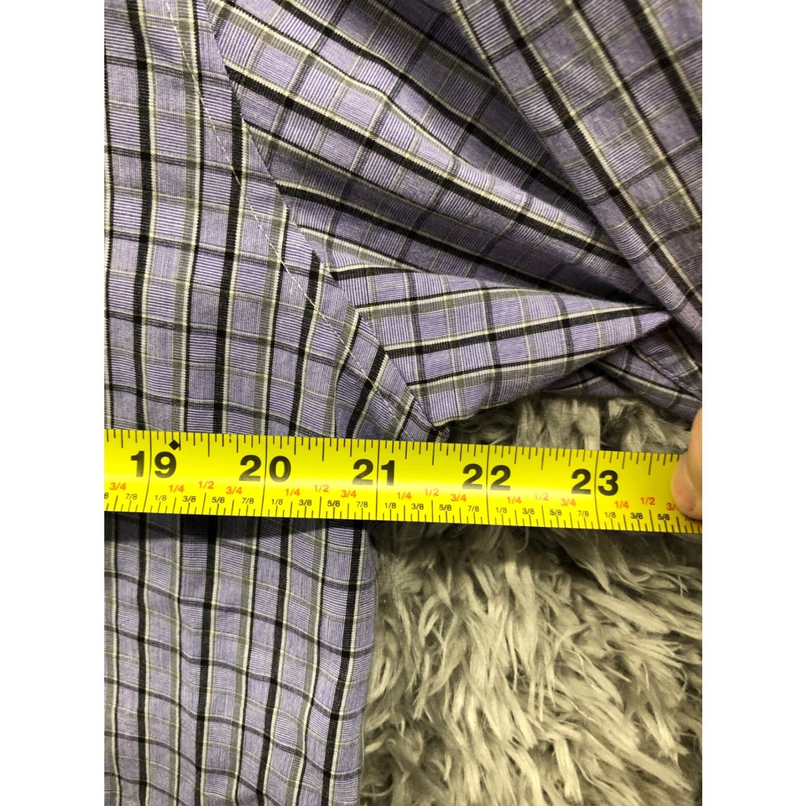 Izod Izod Easy Care Shirt M Mens Plum Check Long Sleeve Button-Down Collar Shirt Size US M / EU 48-50 / 2 - 5 Thumbnail