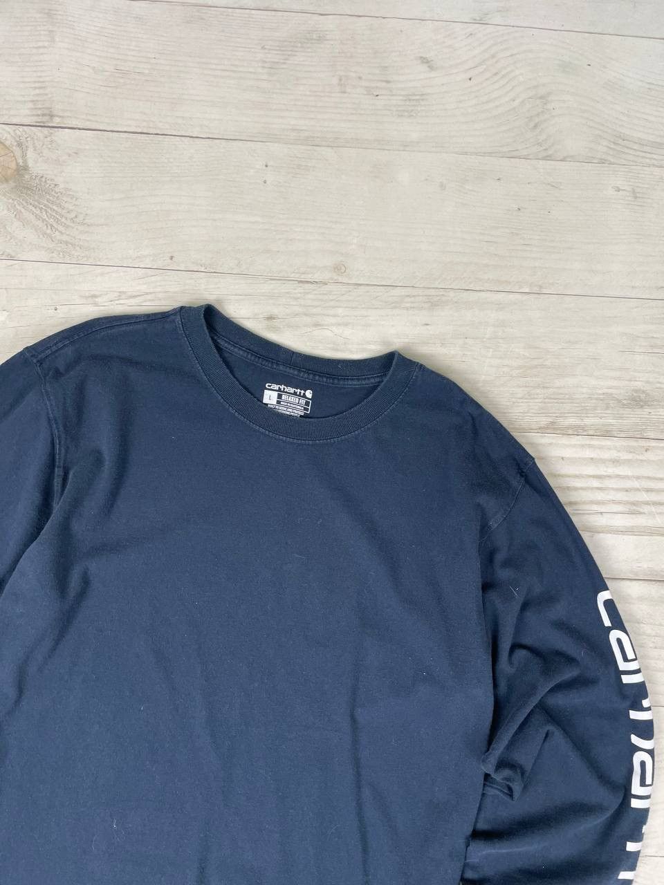 Carhartt Vintage Carhartt Big Logo Long Sleeve T Shirt Size US L / EU 52-54 / 3 - 2 Thumbnail
