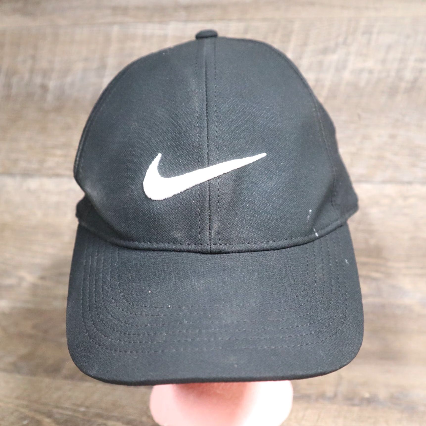 Nike Nike Hat Cap One Size Black Lightweight Baseball Mens Adjustable Swoosh Golf Running Cap Size ONE SIZE - 2 Thumbnail