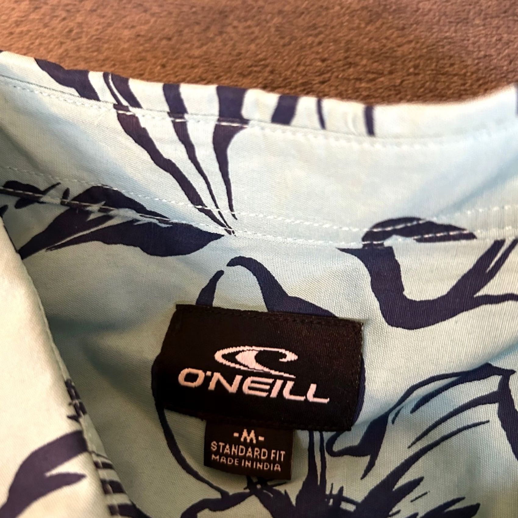 O'Neill O'Neill Lakeside Shirt Mens Medium Floral Print Button-Up Short Sleeve Blue NWT Size US M / EU 48-50 / 2 - 2 Thumbnail