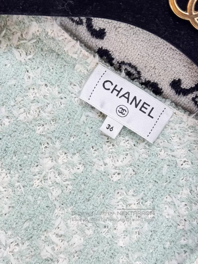 Chanel Chanel White tassel chessboard checkered tweed diamond buc Size XS / US 0-2 / IT 36-38 - 5 Thumbnail