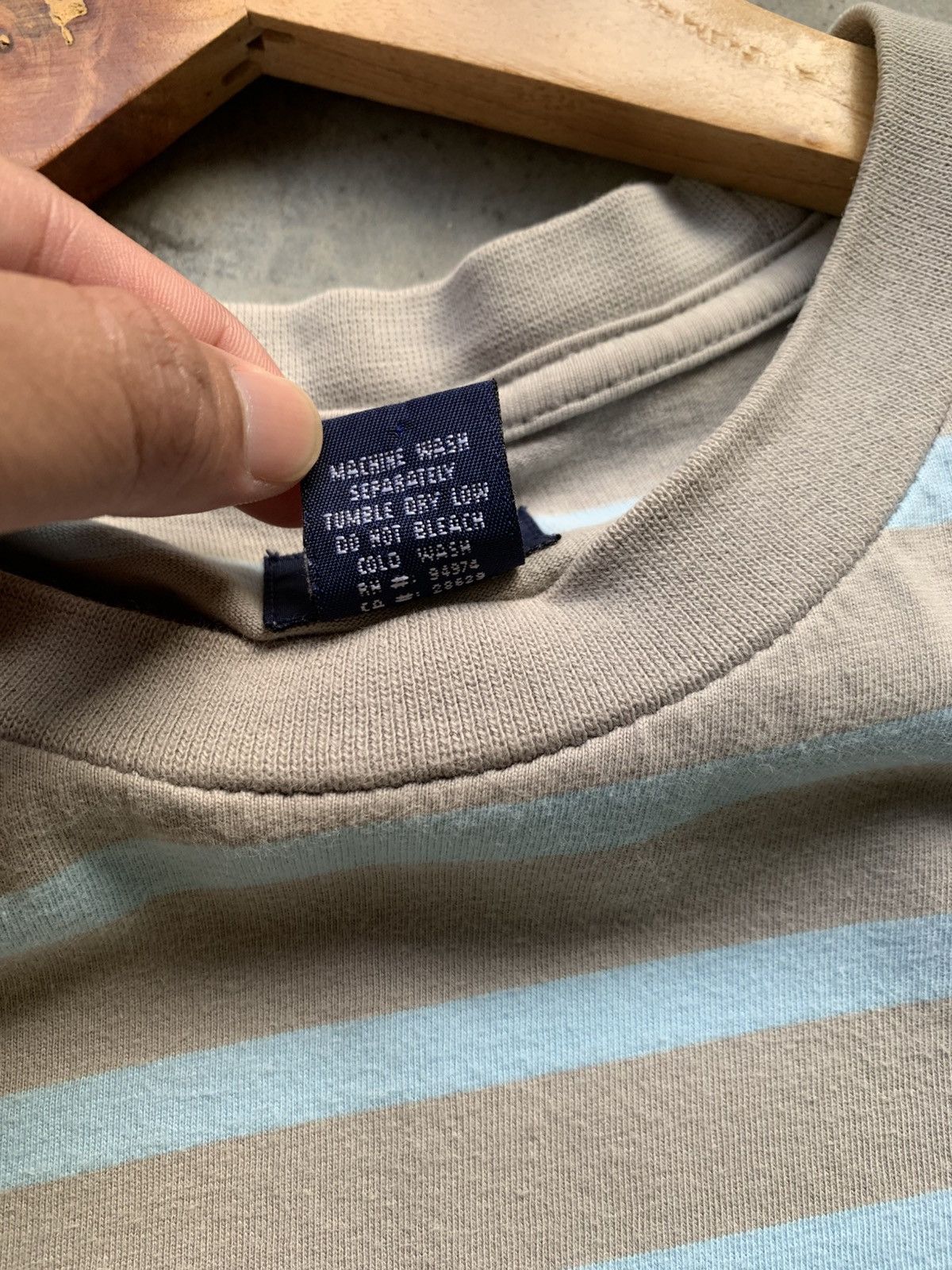 Stussy × Vintage Vintage 90s Stussy Stripe Pocket Tee Size US M / EU 48-50 / 2 - 6 Thumbnail