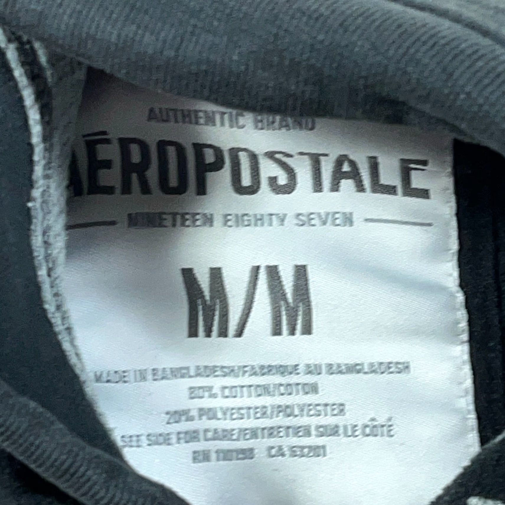 Aeropostale VINTAGE Aeropostale Hoodie Men M Black Logo Graphic Print Hooded Sweatshirt 87 New York Size US M / EU 48-50 / 2 - 4 Thumbnail
