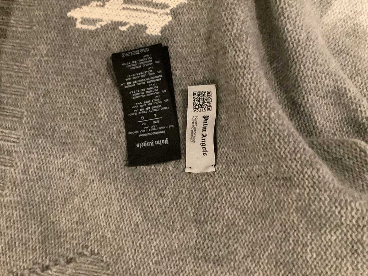 Palm Angels Palm angels curved logo knit hoodie Size US L / EU 52-54 / 3 - 6 Thumbnail