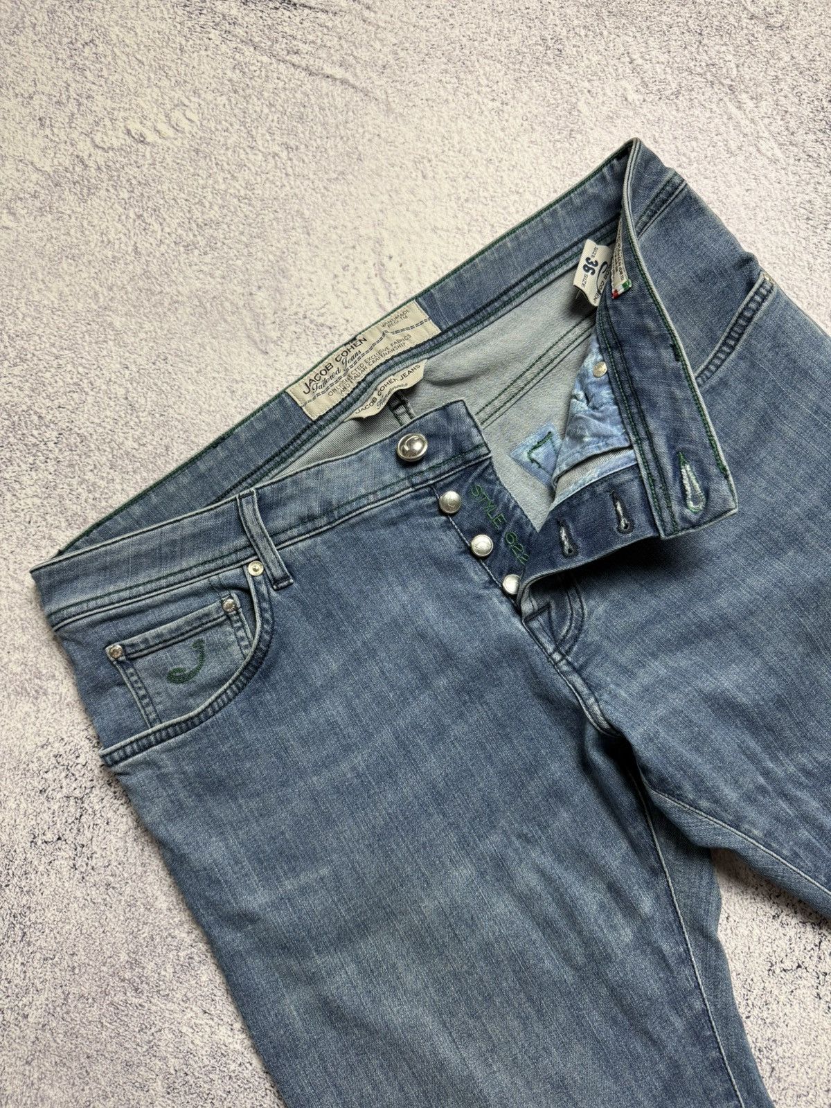 Jacob Cohen Jacob Cohen Jeans Italian Designer Handmade Denim Pants Rare Size US 36 / EU 52 - 16 Thumbnail