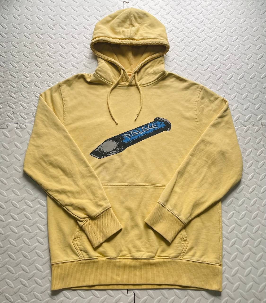 image of Palace "chizzle Up" Hoodie in Yellow, Men's (Size Medium)