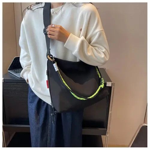 Japanese Brand Unisex Large Nylon Crossbody Bag Size ONE SIZE - 1 Thumbnail