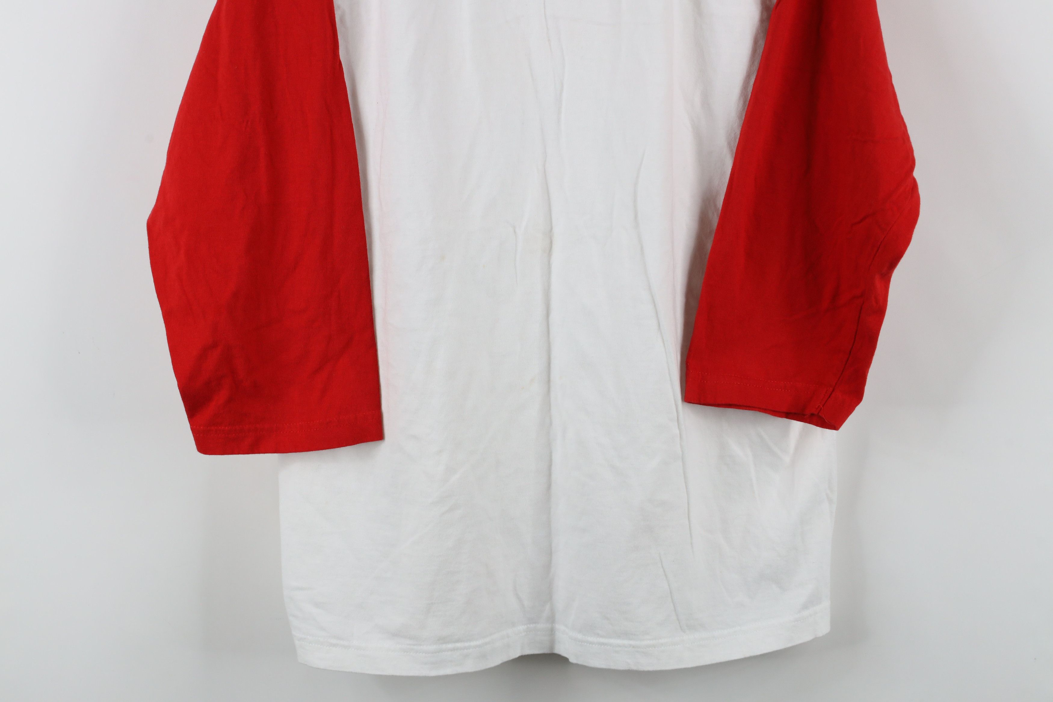 Vintage Vintage 90s Y2K Streetwear Block 3/4 Sleeve Raglan T-Shirt Size US L / EU 52-54 / 3 - 3 Thumbnail