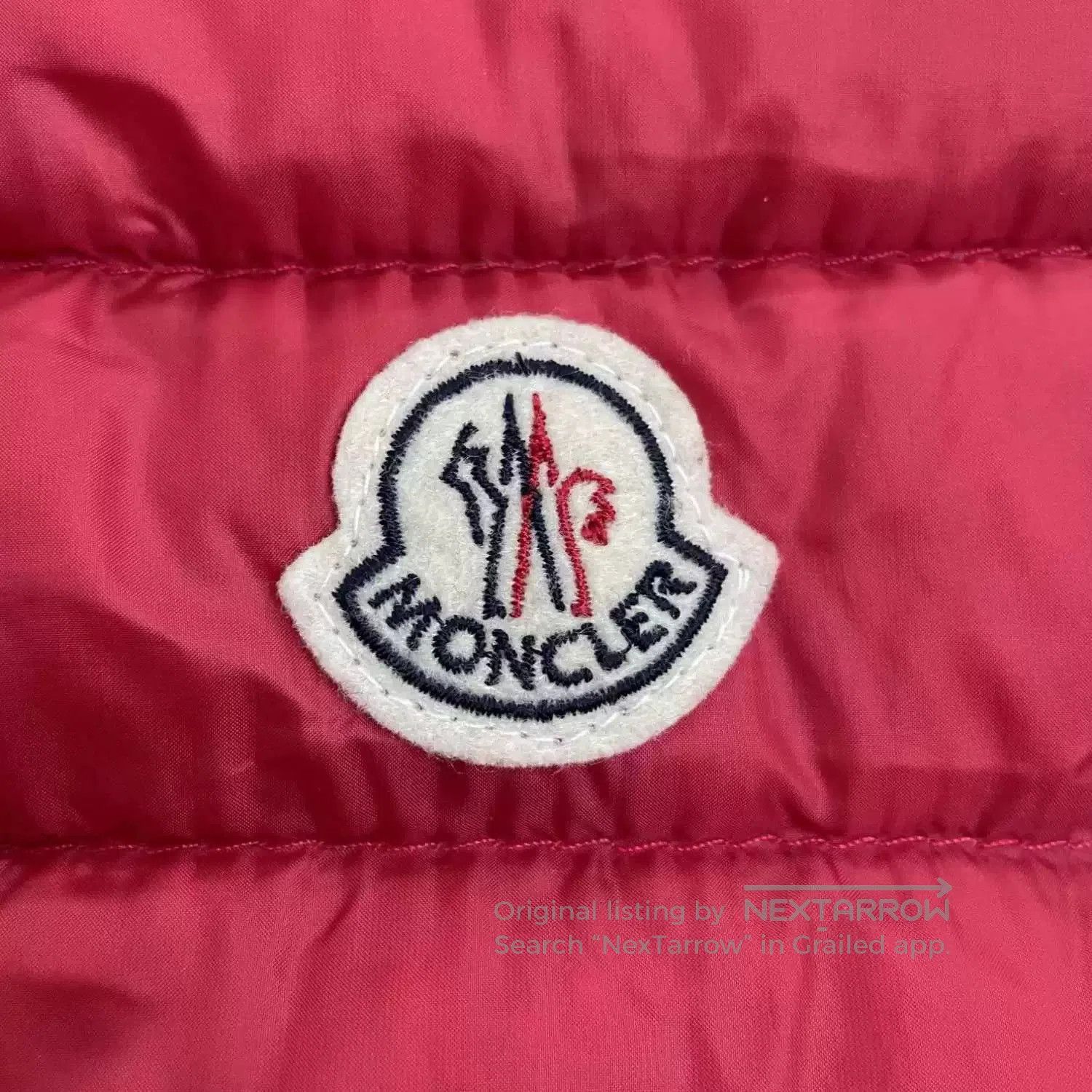 Moncler slim red down vest by Moncler. Size US XS / EU 42 / 0 - 3 Thumbnail