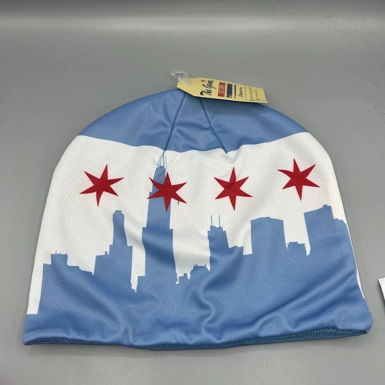 The Game Chicago Bulls Hat Men Blue White Flag The Game Beanie Size ONE SIZE - 2 Thumbnail