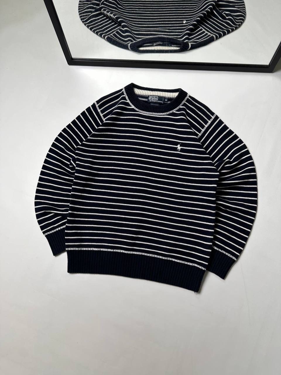 Polo Ralph Lauren Vintage 00s Polo Ralph Lauren Striped Cotton Sweater Size M / US 6-8 / IT 42-44 - 1 Thumbnail