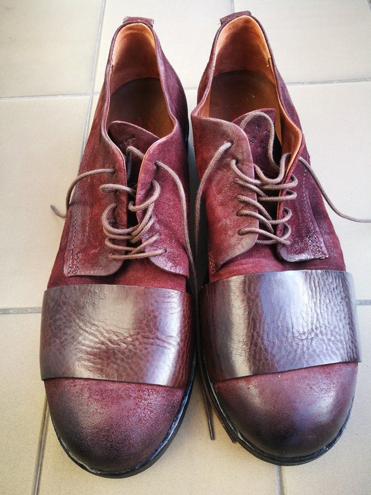 Marsell A.S.98 Avant-Garde Bordeaux Limited Edition Derbies Size US 10 / EU 43 - 2 Thumbnail