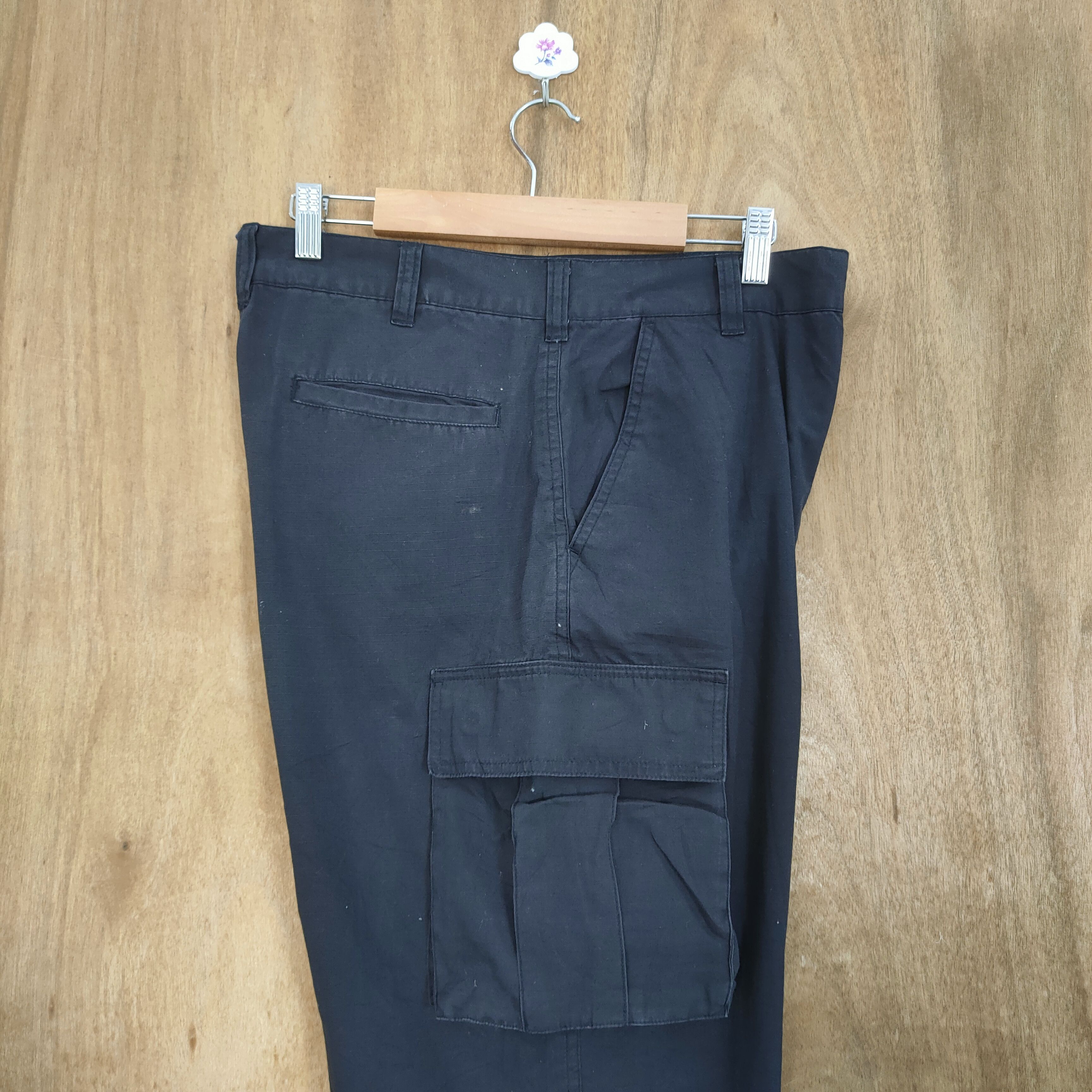 Japanese Brand BARSAS RIPTOP BLACK CARGO PANTS Size US 30 / EU 46 - 16 Thumbnail