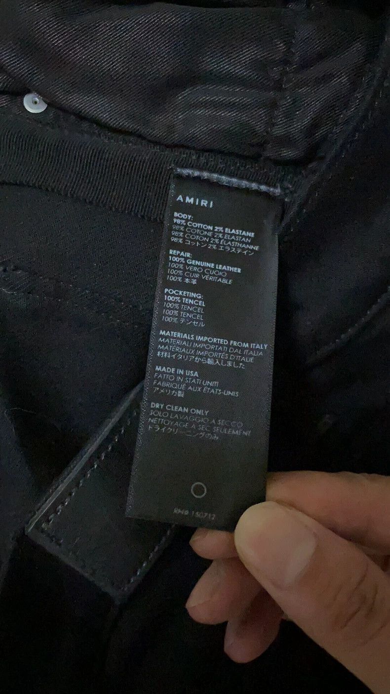 Amiri Amiri 16ss old school pure black mx1 jeans Size US 31 - 6 Thumbnail