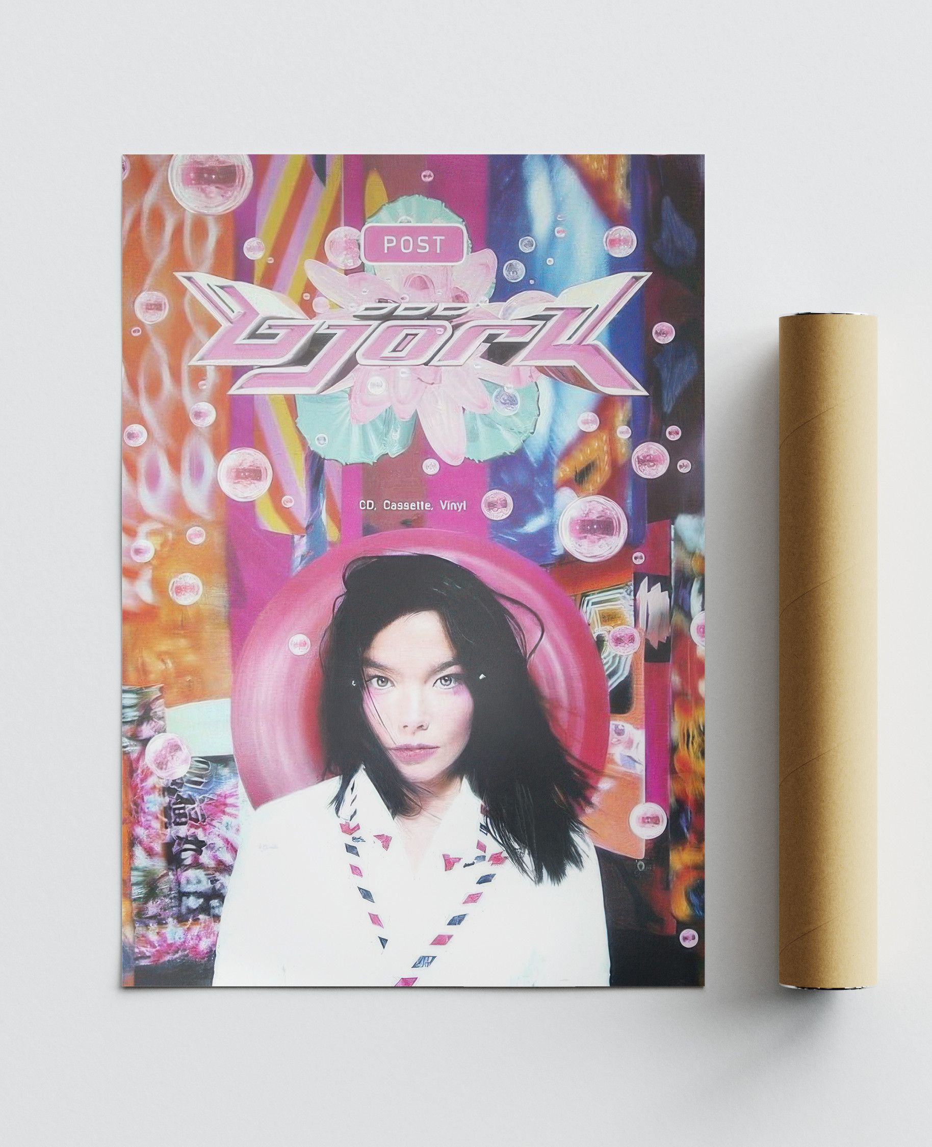 Vintage Bjork Poster Gift Vintage Archive Art Book Logo Size ONE SIZE - 3 Thumbnail