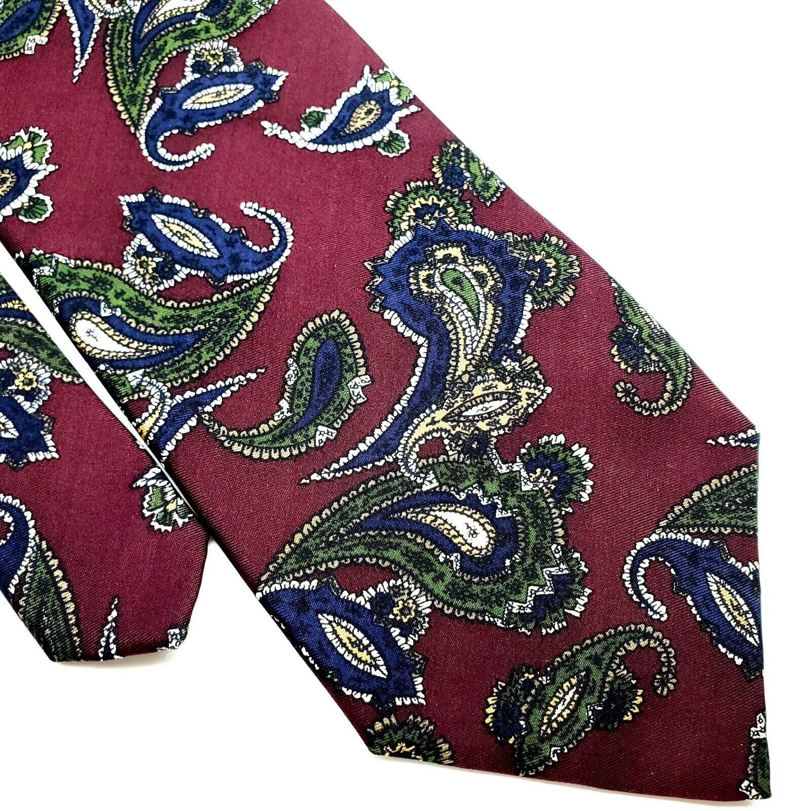 Robert Talbott Robert Talbott Silk Tie Purple Print Paisley Classic Size ONE SIZE - 1 Thumbnail