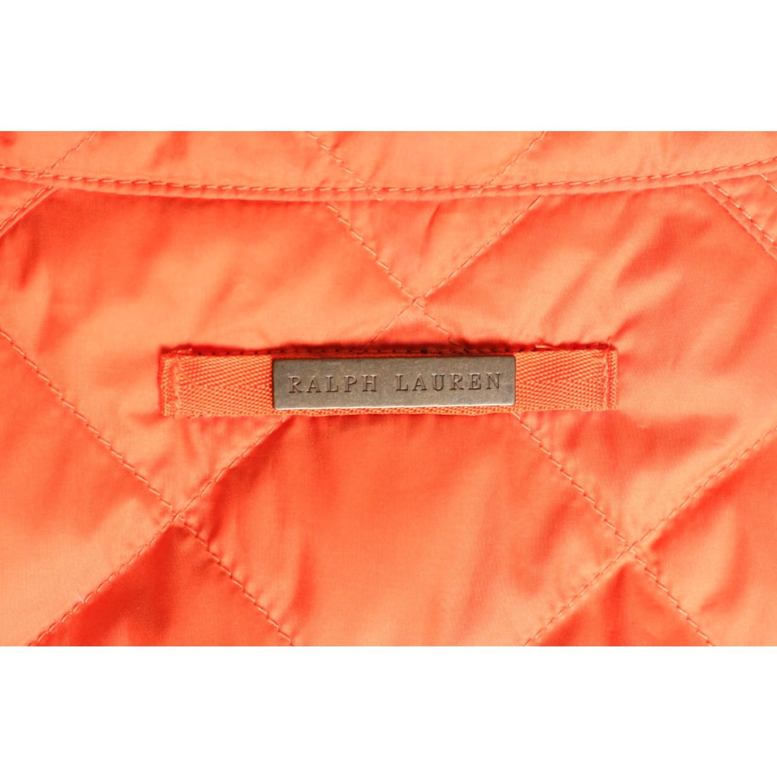Polo Ralph Lauren VINTAGE Ralph Lauren Sport Quilted Gilet Vest Jacket Bodywarmer Women XL Quilted Down Insulated Zip Jacket Orange Waistcoat XL Women Size XL / US 12-14 / IT 48-50 - 5 Thumbnail