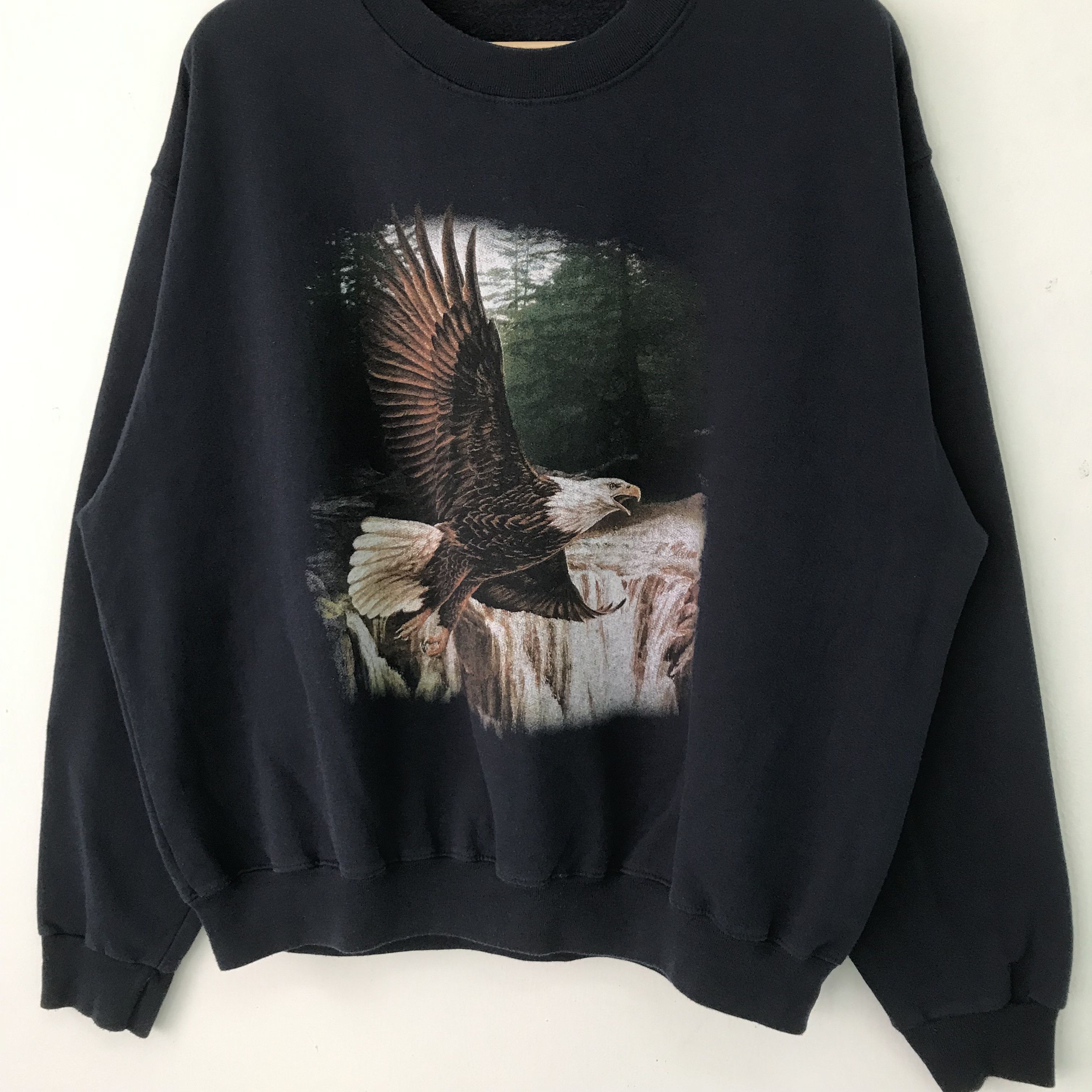 Vintage Vintage Alaska Eagles Blue Sweatshirt Large Alaska - 498 Size US L / EU 52-54 / 3 - 3 Thumbnail
