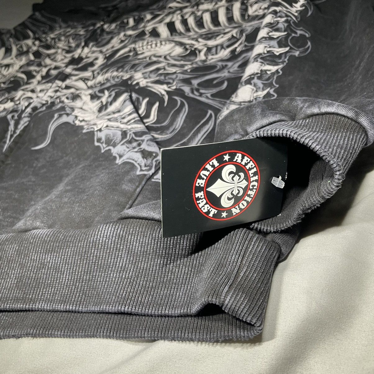 Affliction Affliction GoreCore Ken Carson Zip Up Hoodie Black Large Size US L / EU 52-54 / 3 - 3 Thumbnail