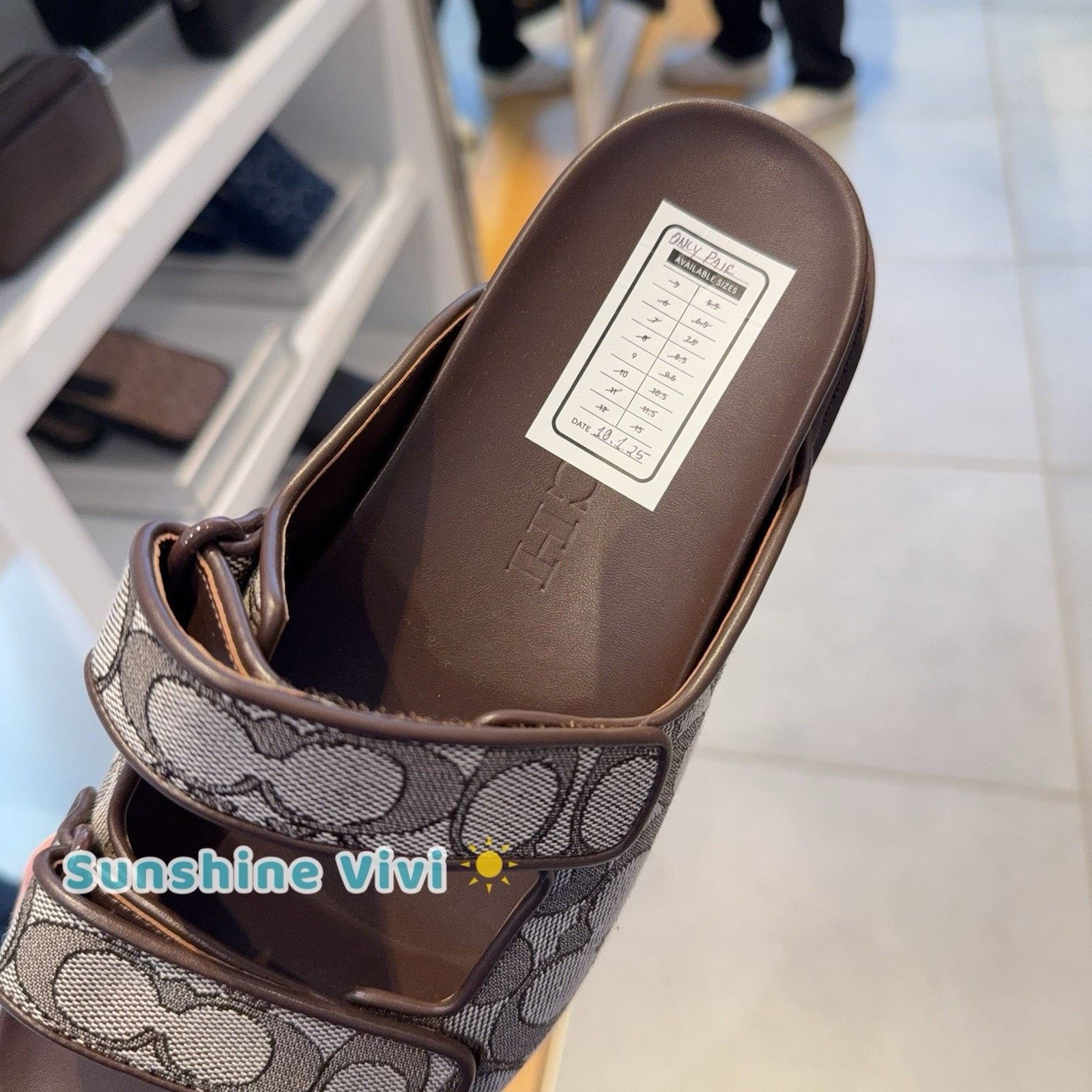 Coach NWT Coach Men's Double Banded SandalIn Oak/Maple CBZ83 us 9 Size US 9 / IT 39 - 3 Thumbnail
