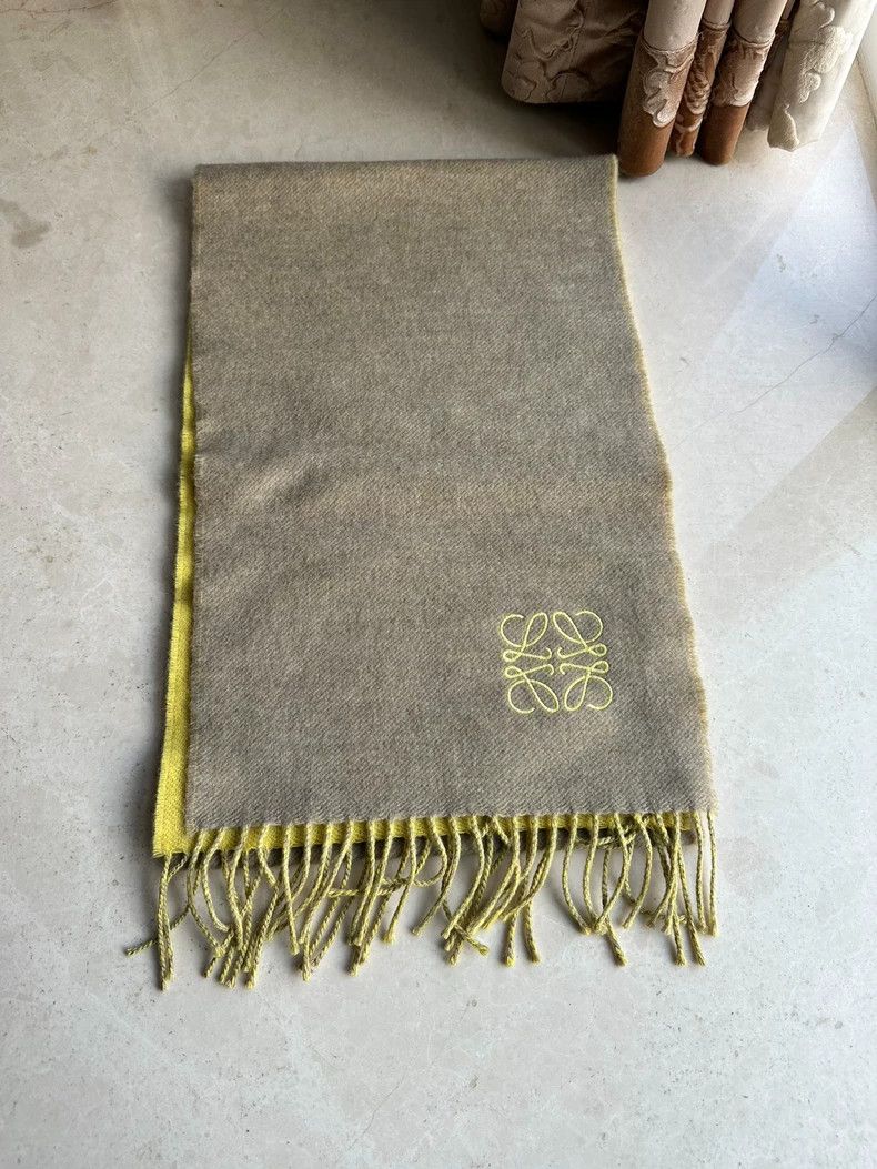 Loewe LOEWE Double wool cashmere scarf Size ONE SIZE - 2 Thumbnail