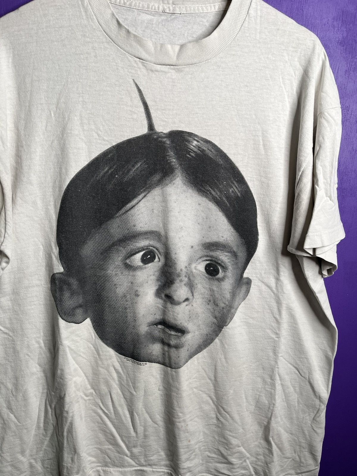 Vintage Vintage 1993 The little rascals alfalfa face t-shirt Size US XL / EU 56 / 4 - 3 Thumbnail