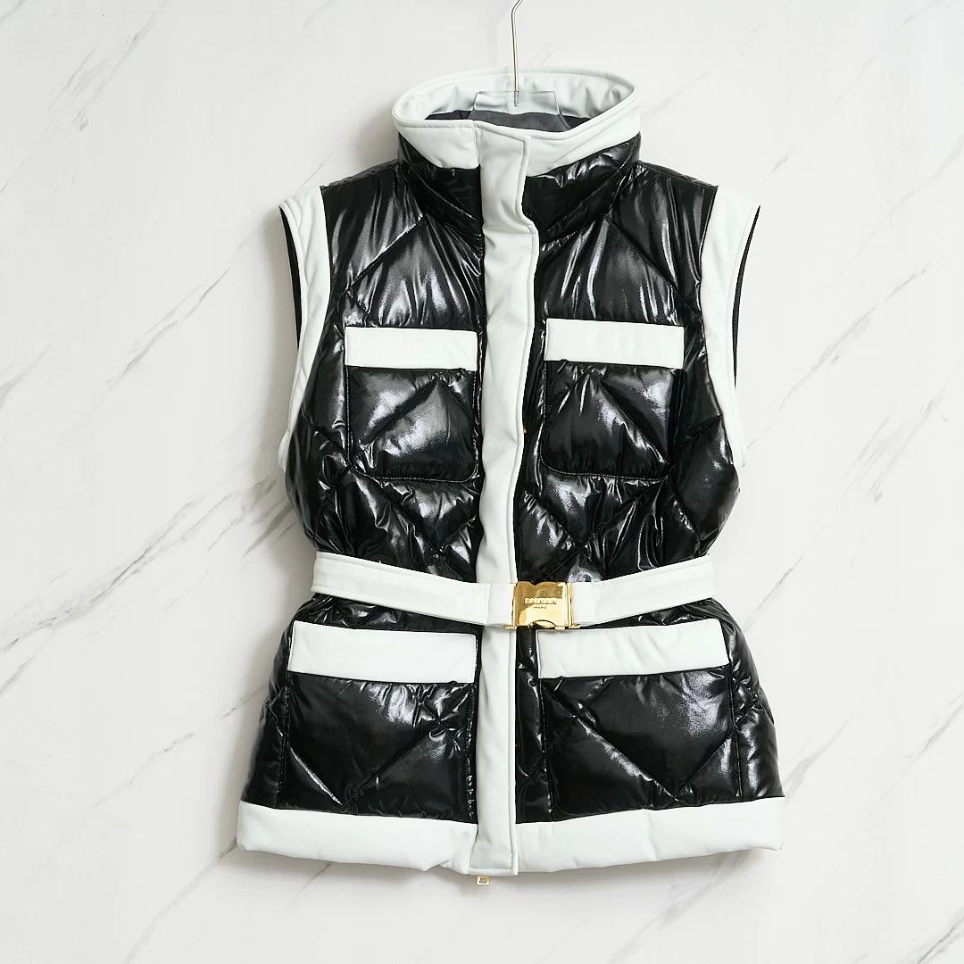 Balmain Balmain Women's Quilted Belted Vest Size M / US 6-8 / IT 42-44 - 1 Thumbnail