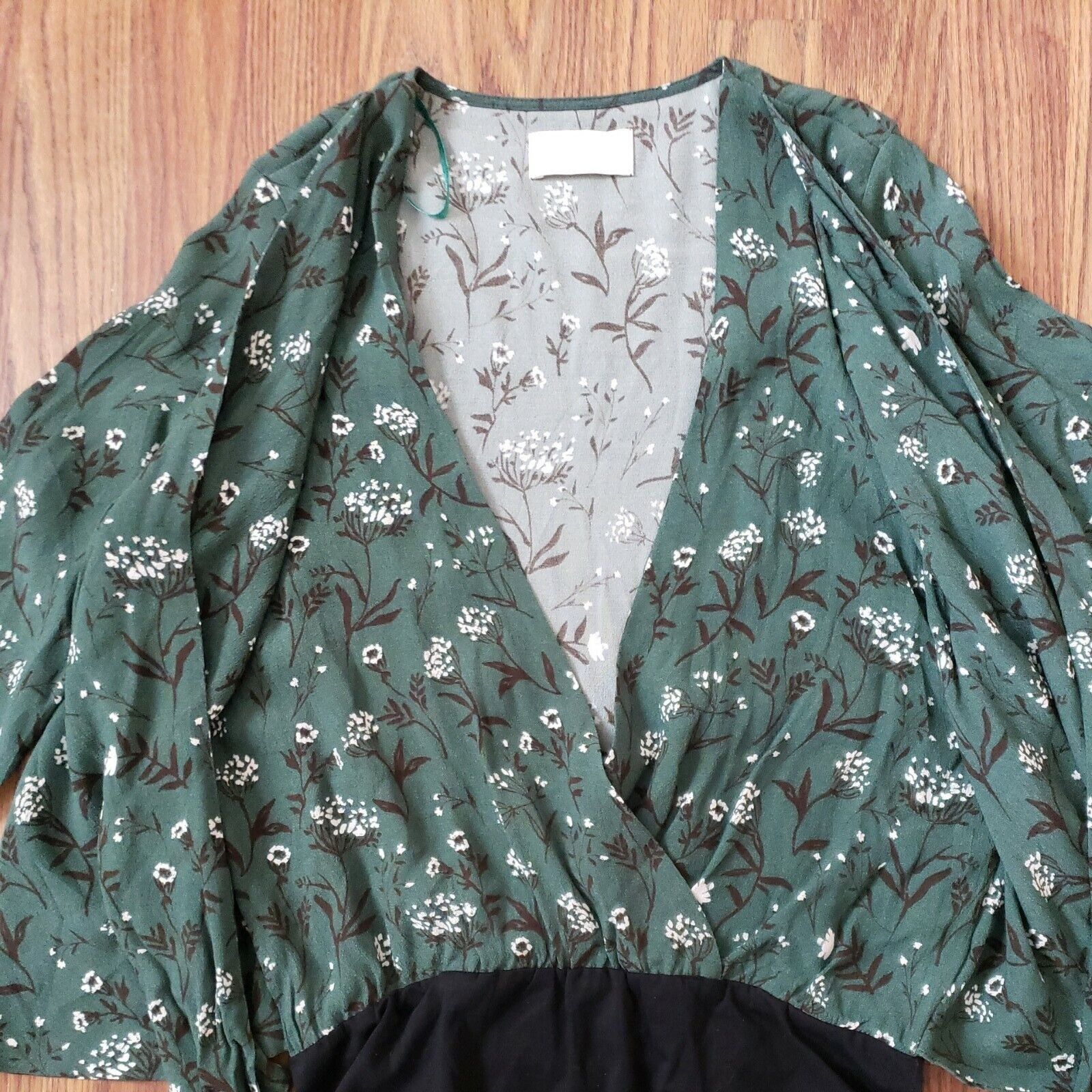 Other Revolve x Capulet Bodysuit Top Womens XS Green Floral Daria Size XS / US 0-2 / IT 36-38 - 5 Thumbnail