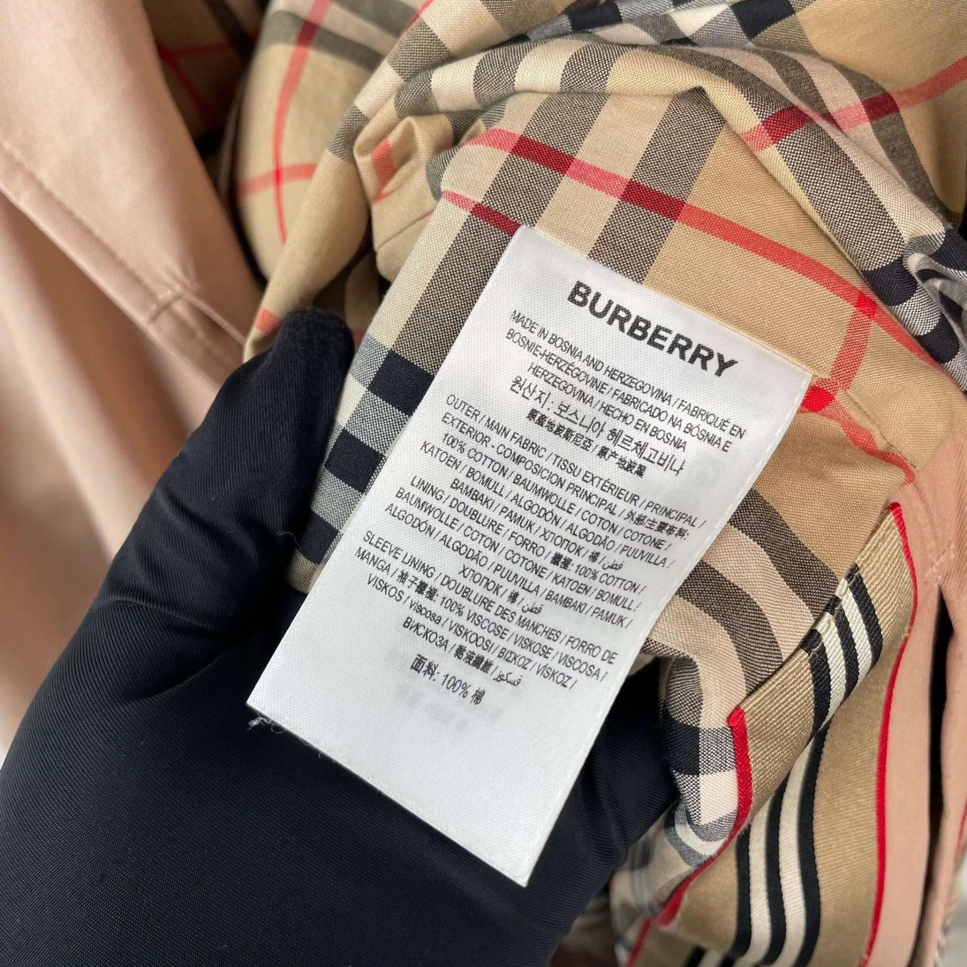 Burberry Burberry Pink Yellow Trench Coat Women's 4 Size XS / US 0-2 / IT 36-38 - 4 Thumbnail
