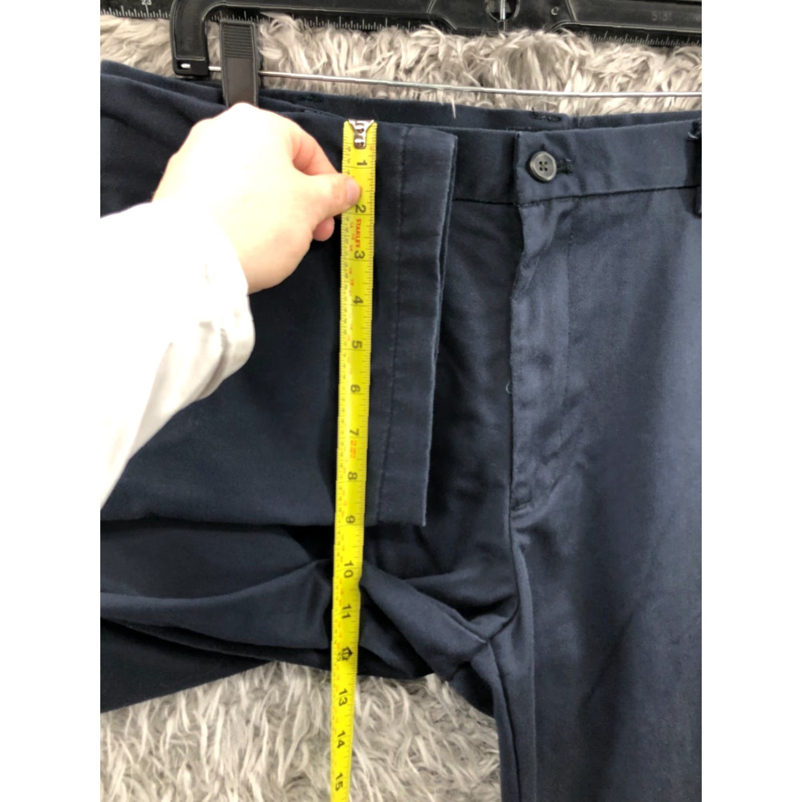 Izod VINTAGE IZOD American Chino Pants 36x32 Mens Dark Wash Blue Size US 36 / EU 52 - 4 Thumbnail