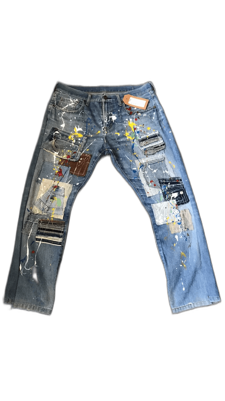 Bode Eco-Friendly Handcrafted Denim Pants Size US 33 - 1 Thumbnail