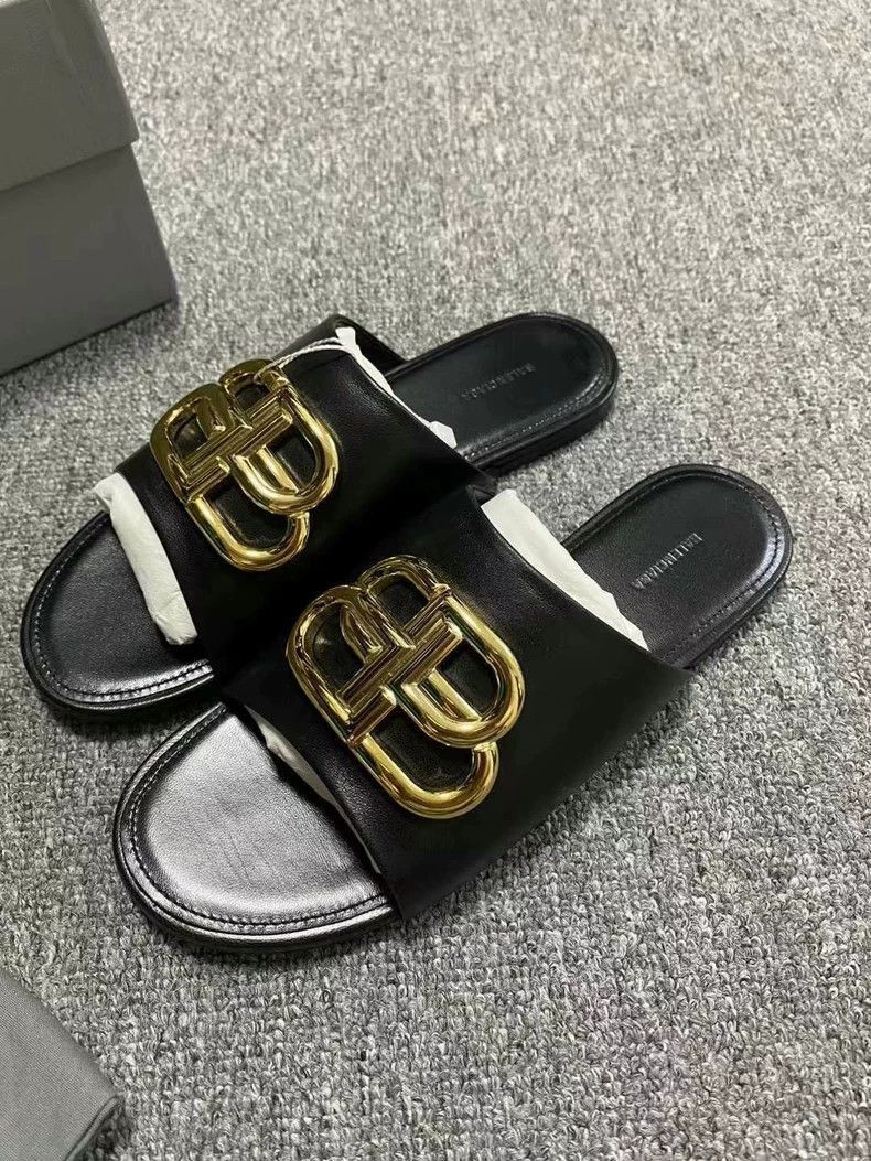 Balenciaga Balenciaga Golden Logo Slide Sandals-2505 Size US 5.5 / EU 38 - 2 Thumbnail