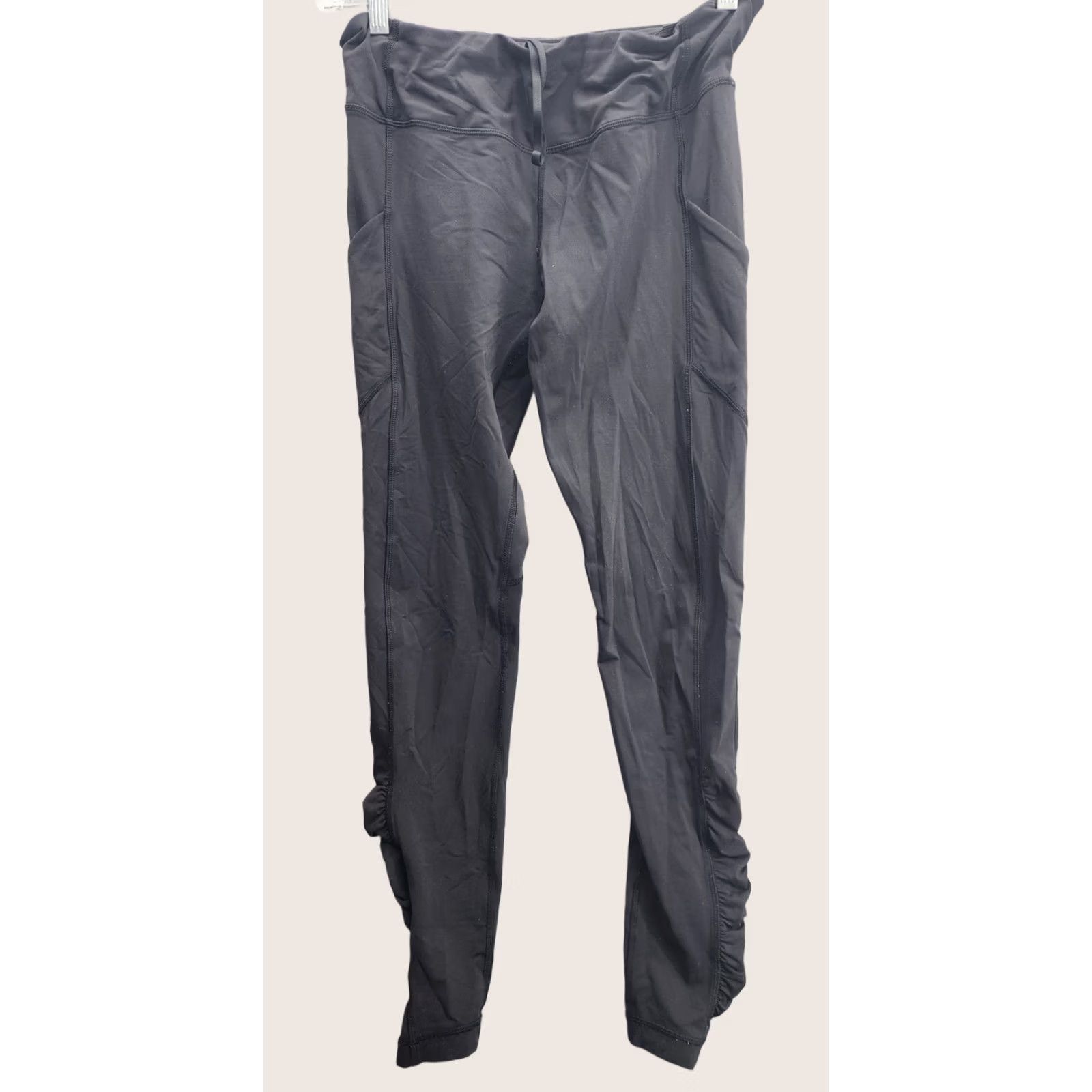 Lululemon Lululemon Leggings Women M Black Activewear Distressed Size 32" / US 10 / IT 46 - 1 Thumbnail