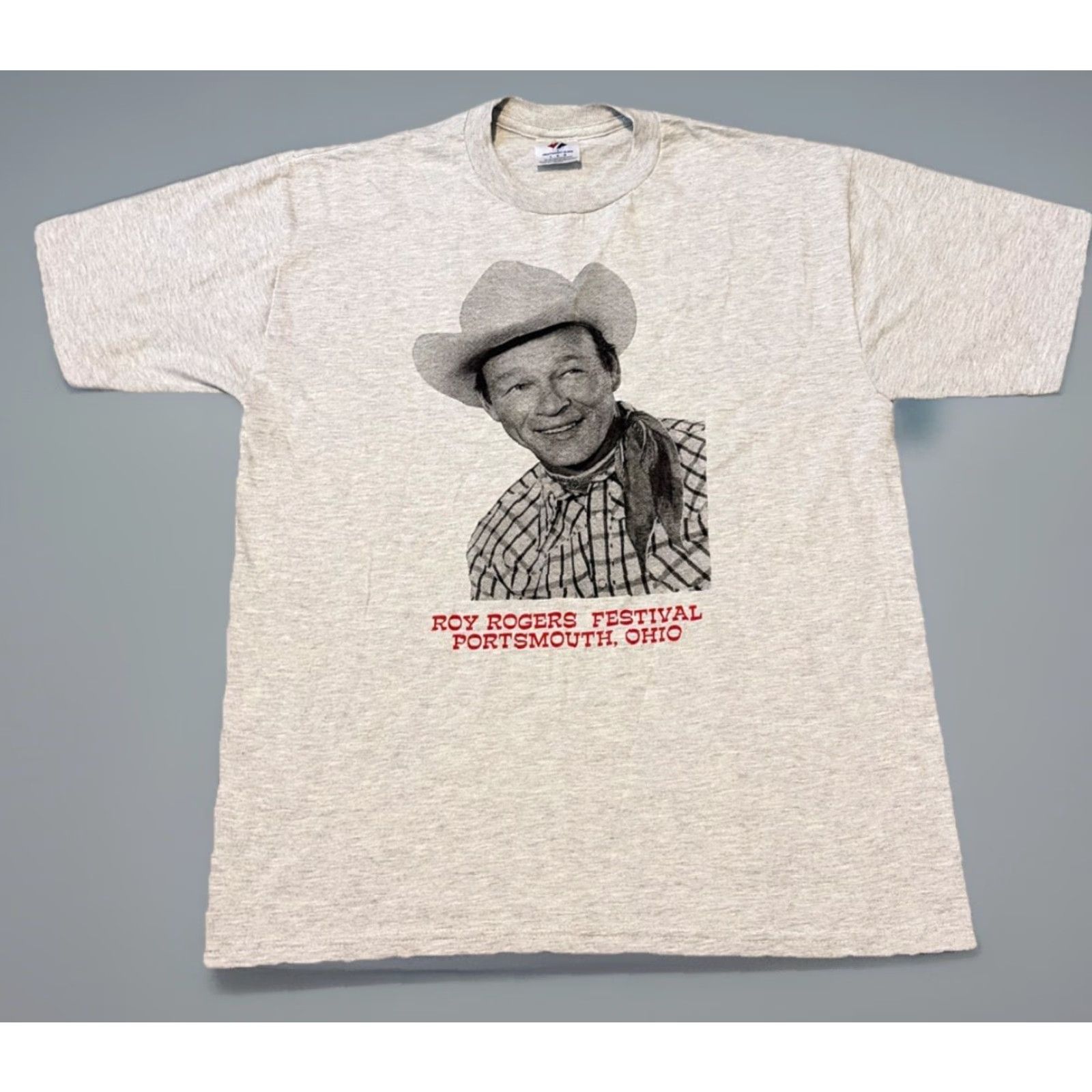 Jerzees VINTAGE Roy Rogers Festival Blues Country Music Grey T-Shirt Large Ohio Mens Jerzees L Size US L / EU 52-54 / 3 - 2 Thumbnail